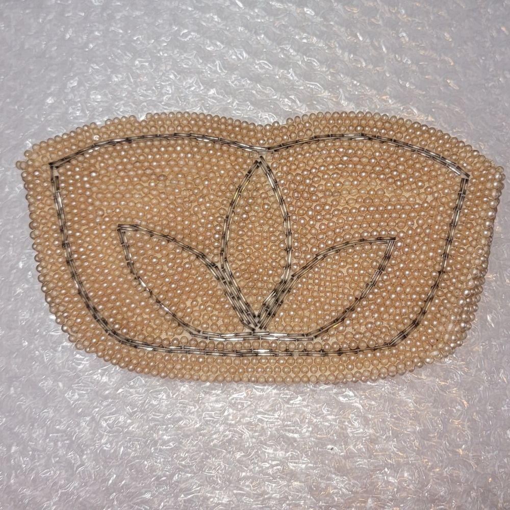 Estate Find: Vintage Beaded Clutch / Zipper Pouch by Codette